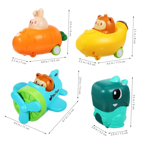 Gogogmee 4 Stück Teiliges Press Auto für Kleinkinder mit Dinosaurier rutschfeste Reifen Robustes Kunststoffmaterial Fördert Feinmotorik und Kognitive Entwicklung als Geburtstagsgeschenk Gogogmee 4 Stück Teiliges Press Auto für Kleinkinder mit Dinosaurier rutschfeste Reifen Robustes Kunststoffmaterial Fördert Feinmotorik und Kognitive Entwicklung als Geburtstagsgeschenk von Gogogmee
