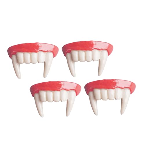 Gogogmee 4 Stück Teiliges Realistische Vampirzähne für Halloween Cosplay Wiederverwendbare Gruselige Fangzähne für Erwachsene und Gothic Kostümzähne für Zombie und Vampir Verkleidung Gogogmee 4 Stück Teiliges Realistische Vampirzähne für Halloween Cosplay Wiederverwendbare Gruselige Fangzähne für Erwachsene und Gothic Kostümzähne für Zombie und Vampir Verkleidung von Gogogmee