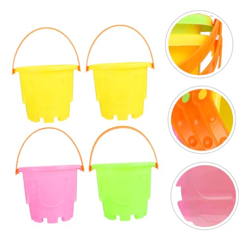 Gogogmee 4 Stück Teiliges Sandspielzeug Eimer aus Hochwertigem Kunststoff Bunte Mini sandkübel für Strand Garten und Park Leicht und Robust Fördert Motorische Fähigkeiten und Koordination Gogogmee 4 Stück Teiliges Sandspielzeug Eimer aus Hochwertigem Kunststoff Bunte Mini sandkübel für Strand Garten und Park Leicht und Robust Fördert Motorische Fähigkeiten und Koordination von Gogogmee