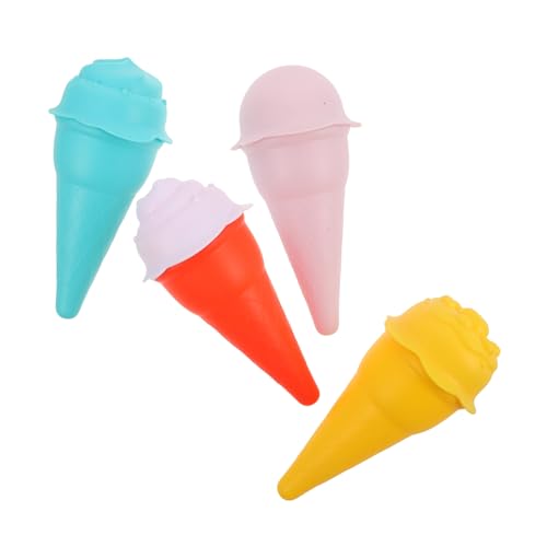 Gogogmee 4 Stück Teiliges Sandspielzeug Eiscreme Sandformen Realistische Dessert Sandförmchen Kreatives Motorikspielzeug für Strand Garten Park Buntes Outdoor für Sommer und Schnee von Gogogmee