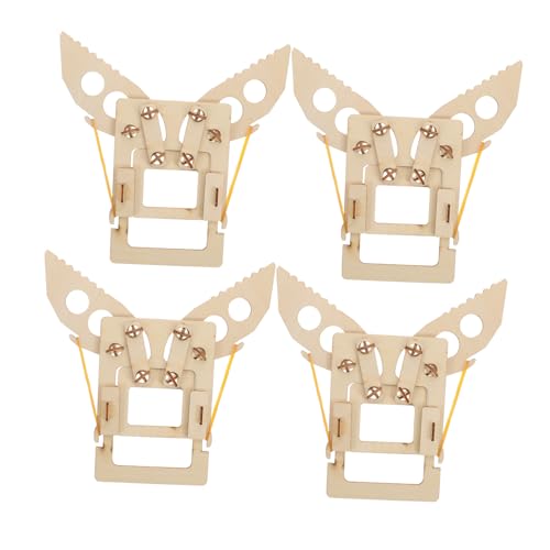 Gogogmee 4 Stück Teiliges Stem Bastelset für Jahre DIY Holzspielzeug mit Zangen Mechanisches Arm Modell Pädagogisches Holzpuzzle für Kreative Handwerksprojekte und Naturwissenschaftlichen von Gogogmee