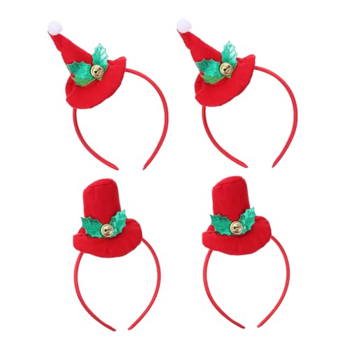 Gogogmee 4 Stück Teiliges Weihnachts Haarband für Erwachsene Mini Mützen Design Leichtes Komfortables Stirnband mit Langlebigem für Weihnachtsfeiern und Festliche Dekorationen Gogogmee 4 Stück Teiliges Weihnachts Haarband für Erwachsene Mini Mützen Design Leichtes Komfortables Stirnband mit Langlebigem für Weihnachtsfeiern und Festliche Dekorationen von Gogogmee