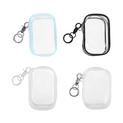 Gogogmee 4 Stück Transparente PVC Aufbewahrungstaschen mit Reißverschluss Tragbare Figuren-Display-Taschen mit Schlüsselanhänger Kleine Quadratische für Erwachsene Gogogmee 4 Stück Transparente PVC Aufbewahrungstaschen mit Reißverschluss Tragbare Figuren-Display-Taschen mit Schlüsselanhänger Kleine Quadratische für Erwachsene von Gogogmee