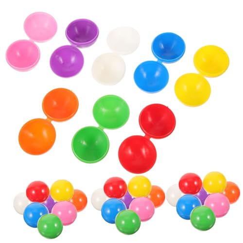 Gogogmee 40 Stck Teiliges Bunte Aufklappbare Kunststoff Lotteriekugeln Leichte Langlebige Spielkugeln für Party Tombola DIY Dekoration Vielseitige Raffle Bälle in Farben Je von Gogogmee