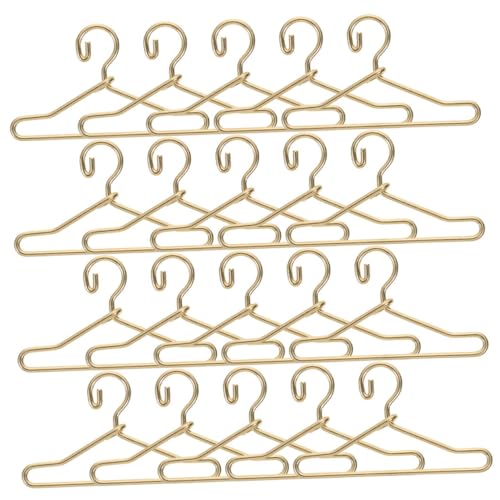 Gogogmee 40 Stück Mini Metall Kleiderbügel für Puppenhaus Realistische Robuste Miniatur Hänger aus Goldfarbene Puppenkleiderbügel für Puppenkleidung und Kleiderschrank Zubehör Gogogmee 40 Stück Mini Metall Kleiderbügel für Puppenhaus Realistische Robuste Miniatur Hänger aus Goldfarbene Puppenkleiderbügel für Puppenkleidung und Kleiderschrank Zubehör von Gogogmee