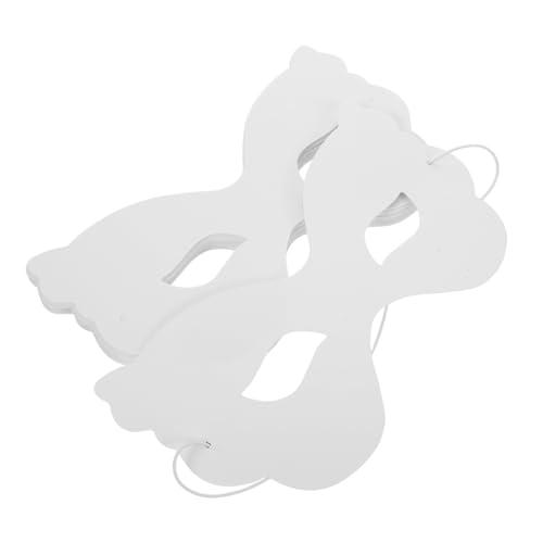 Gogogmee 40 Stück Papiermasken Weiß mit Elastischem Band DIY Bemalbare Schmetterlings-halbgesichtsmasken für Kostümpartys Karneval Mardi Gras und Halloween Kreatives Basteln Gogogmee 40 Stück Papiermasken Weiß mit Elastischem Band DIY Bemalbare Schmetterlings-halbgesichtsmasken für Kostümpartys Karneval Mardi Gras und Halloween Kreatives Basteln von Gogogmee