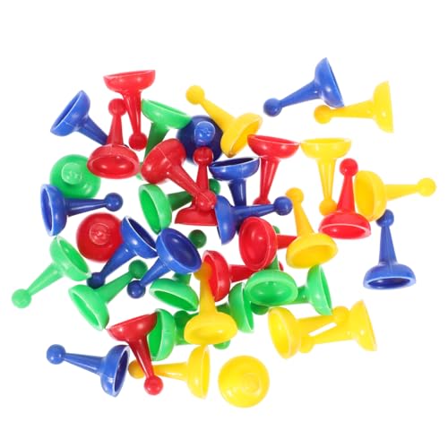 Gogogmee 40 Stück Teiliges Kunststoff Schachfiguren Farbige Ersatzspielsteine Leichte Spielfiguren für Schachbrett Tragbar und Kompakt Geeignet als Zubehör und Spielmarker von Gogogmee
