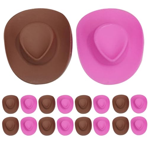 Gogogmee 40 Stück Teiliges Miniatur Puppen cowboyhüte aus Kunststoff Winzige Hüte für Puppen Dekoration DIY Partyzubehör Glatte Kanten Sicher und Langlebig Rosa und Braun Gogogmee 40 Stück Teiliges Miniatur Puppen cowboyhüte aus Kunststoff Winzige Hüte für Puppen Dekoration DIY Partyzubehör Glatte Kanten Sicher und Langlebig Rosa und Braun von Gogogmee