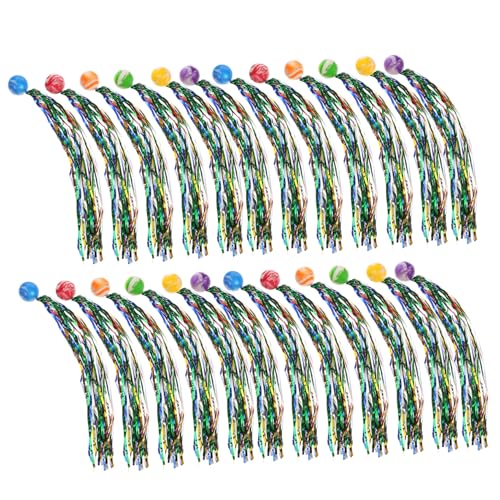 Gogogmee 40Stücke Hüpfbälle für Bunte Sprungbälle mit Schwänzen Partygeschenke Tolle Goodie Bag Füller für Geburtstagsfeiern Verbessert Fingerfertigkeit und Konzentration von Gogogmee