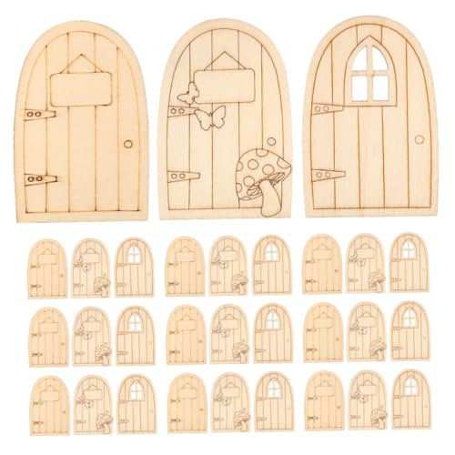 Gogogmee 45 Stück Teiliges Holz Puppenhaus-Basteltür für Miniaturgärten und DIY Bastelprojekte Unbemalte Puppenhaus Zubehör Kreative Miniatur Holz-türen für Kinderzimmer Dekoration und Gogogmee 45 Stück Teiliges Holz Puppenhaus-Basteltür für Miniaturgärten und DIY Bastelprojekte Unbemalte Puppenhaus Zubehör Kreative Miniatur Holz-türen für Kinderzimmer Dekoration und von Gogogmee