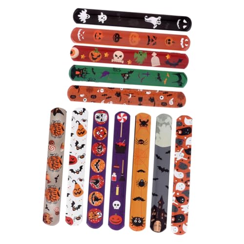 Gogogmee 48 Stück Pop Circle Armband Neon Snap Armbänder Zubehör Halloween Ringe LED Weiß Party Handgelenk Band Armbänder Halloween Ring Slap Ringe Handgelenk Strap Zufällige Farbe Gogogmee 48 Stück Pop Circle Armband Neon Snap Armbänder Zubehör Halloween Ringe LED Weiß Party Handgelenk Band Armbänder Halloween Ring Slap Ringe Handgelenk Strap Zufällige Farbe von Gogogmee