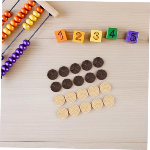 Gogogmee 48 Stück Teiliges Runde Holz Schachfiguren aus Natürlichem Holz Leichte Tragbare und Checkers Ersatzsteine Einsetzbar für Brettspielzubehör und Anfänger Gogogmee 48 Stück Teiliges Runde Holz Schachfiguren aus Natürlichem Holz Leichte Tragbare und Checkers Ersatzsteine Einsetzbar für Brettspielzubehör und Anfänger von Gogogmee
