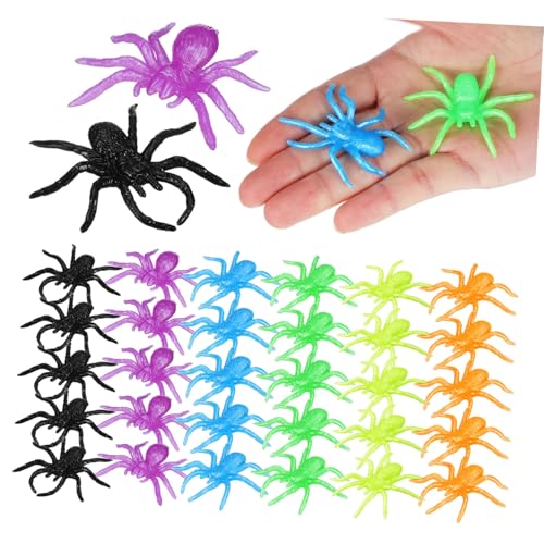 Gogogmee 48 Teiliges Halloween Spinnenspielzeug Realistisch Aussehende Dehnbare TPR Spinnen in Farben Sichere Weiche Streudeko für Party Schultütenfüllung Halloween Streiche und Grusel Gogogmee 48 Teiliges Halloween Spinnenspielzeug Realistisch Aussehende Dehnbare TPR Spinnen in Farben Sichere Weiche Streudeko für Party Schultütenfüllung Halloween Streiche und Grusel von Gogogmee