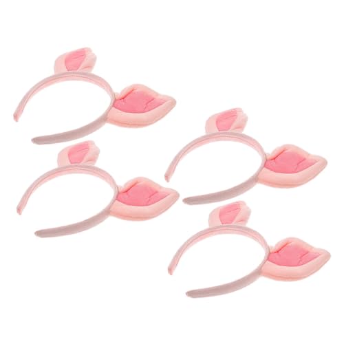 Gogogmee 4Stücke Rosa Schweineohren Stirnband Elastischer Haarreifen für Tier Cosplay Plüsch Haarband für Karneval Halloween Partys und Gastgeschenke Gogogmee 4Stücke Rosa Schweineohren Stirnband Elastischer Haarreifen für Tier Cosplay Plüsch Haarband für Karneval Halloween Partys und Gastgeschenke von Gogogmee
