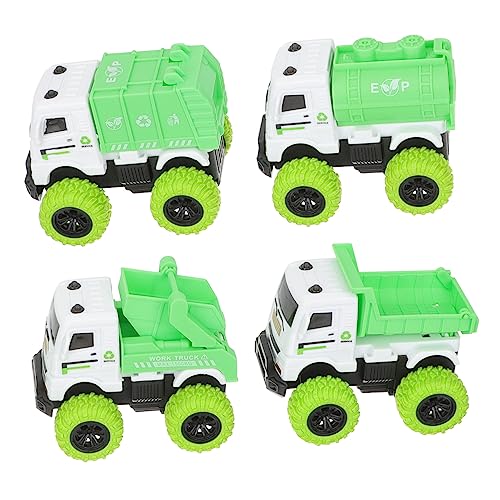 Gogogmee 4Stücke Teiliges Müllwagenspielzeug für Reibungsbetriebene Sanitärwagen Modelle für Kreative Spielstunden Sicher und Langlebig für Jungen und Mädchen Gogogmee 4Stücke Teiliges Müllwagenspielzeug für Reibungsbetriebene Sanitärwagen Modelle für Kreative Spielstunden Sicher und Langlebig für Jungen und Mädchen von Gogogmee