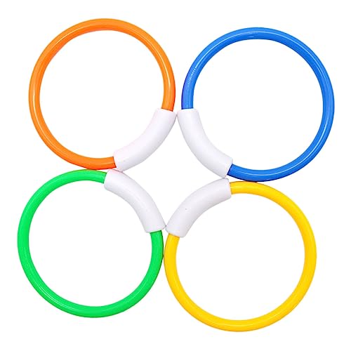 Gogogmee 4Stücke Teiliges Tauchspielzeug Bunte Tauchreifen für Unterwasser Spaß im Schwimmbad Fördert Farberkennung und Kreativität Sicheres und Langlebiges Wasserspielzeug für Jungen Gogogmee 4Stücke Teiliges Tauchspielzeug Bunte Tauchreifen für Unterwasser Spaß im Schwimmbad Fördert Farberkennung und Kreativität Sicheres und Langlebiges Wasserspielzeug für Jungen von Gogogmee
