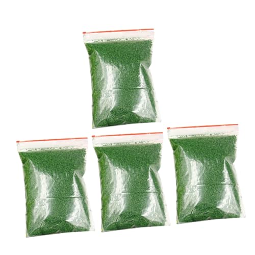 Gogogmee 4er Packung Statisches Gras Grün Künstliches Gras für Miniaturlandschaften Modellbau Vegetationsgruppen Realistische Struktur für Diorama Puppenhaus Modelleisenbahn Bastelbedarf von Gogogmee
