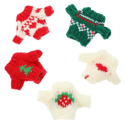 Gogogmee 5 Stck. Teiliges Puppen-winteroutfit Weiche Strickpullover in Verschiedenen Farben und Mustern Dekorative Puppen-Kleidung für Mädchen zum Ankleiden Gogogmee 5 Stck. Teiliges Puppen-winteroutfit Weiche Strickpullover in Verschiedenen Farben und Mustern Dekorative Puppen-Kleidung für Mädchen zum Ankleiden von Gogogmee