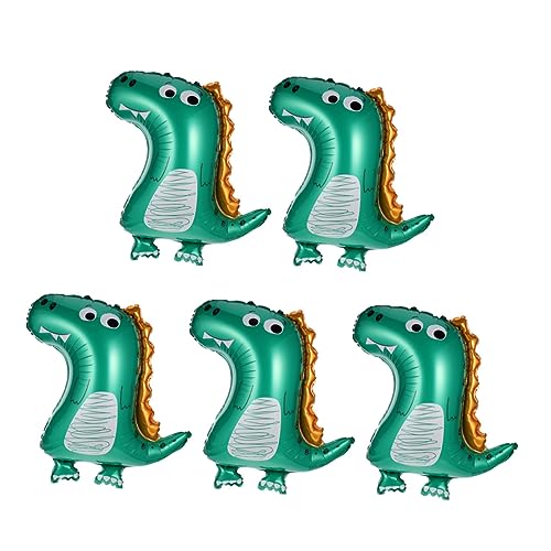 Gogogmee Dinosaurier-form Geburtstagslayout Party-ornamente 5-teiliges Cartoon-ballon-set Aufblasbarer Zahlenballon Für Jungen Und Mädchen Geburtstagsparty-dekorationen von Gogogmee