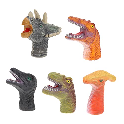 Gogogmee 5 Stück Fingerpuppen Dinosaurier Handpuppen für Kreatives Lernspielzeug Fantasie und Eltern Junge Mädchen Bindung Gogogmee 5 Stück Fingerpuppen Dinosaurier Handpuppen für Kreatives Lernspielzeug Fantasie und Eltern Junge Mädchen Bindung von Gogogmee