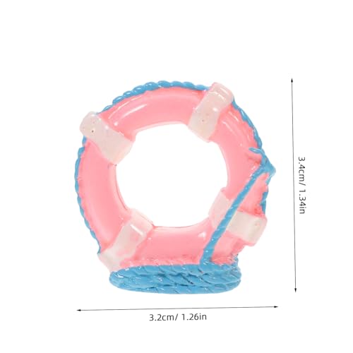 Gogogmee 5 Stück Miniatur Rettungsring Teilig Stabile Kleine Schwimmringe in Rosa Detailgetreue Puppenhaus Deko Langlebige Mediterrane DIY Ornamente für Puppenhäuser von Gogogmee