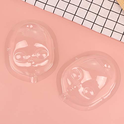 Gogogmee 5 Stück Puppenmasken Transparente DIY Gesichtsschutzmasken für Puppen Staubdichtes Zubehör für Bastelarbeiten und Make Up von Bjd Puppen von Gogogmee