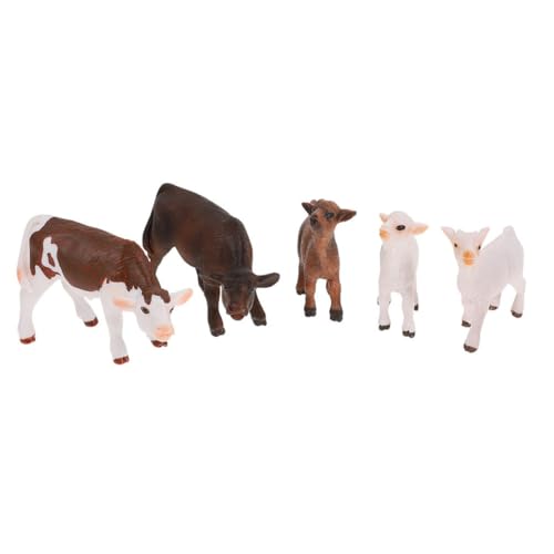 Gogogmee 5 Stück Realistische Tierfiguren für Dekoration Simulierte Bauernhoftiere als Kreative Spielzeuge und Fotorequisiten für Heim und Schule von Gogogmee