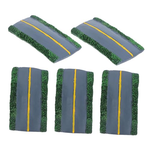 Gogogmee 5 Stück Straßensand Tischdekoration Straßenminiaturen Modellgelände Eisenbahnanlagen Modell Kleine Autobahnanzeige Modellbahn Landschaft Miniaturstraßenmodell Miniatur von Gogogmee