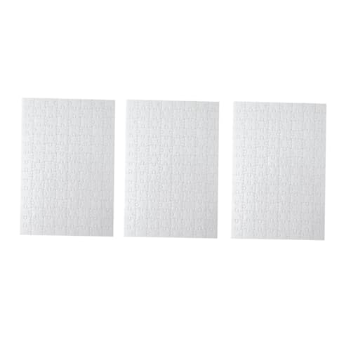 Gogogmee 5 Stück Teiliges Blanko Puzzle aus Papier Leere Jigsaw Puzzles zum Bemalen und Gestalten DIY Bastelspielzeug für Erwachsene und Stabiles Praktisches Material für Kreative von Gogogmee