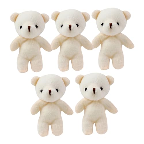 Gogogmee 5 Stück Teiliges Mini bären plüschtier mit Pp Baumwolle Tragbare Kleine Bärenanhänger für DIY Schlüsselanhänger Realistische Mini teddybären als Geschenk für Partydeko Gogogmee 5 Stück Teiliges Mini bären plüschtier mit Pp Baumwolle Tragbare Kleine Bärenanhänger für DIY Schlüsselanhänger Realistische Mini teddybären als Geschenk für Partydeko von Gogogmee