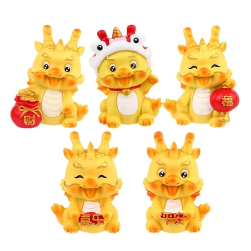 Gogogmee 5 Stück Teiliges Miniatur Resin Drachen Niedliche Kleine Deko Figuren aus Harz Kreative Schreibtischdekoration mit Langlebigen Filigranen Drachenmotiven für Wohn Arbeitsbereiche Gogogmee 5 Stück Teiliges Miniatur Resin Drachen Niedliche Kleine Deko Figuren aus Harz Kreative Schreibtischdekoration mit Langlebigen Filigranen Drachenmotiven für Wohn Arbeitsbereiche von Gogogmee