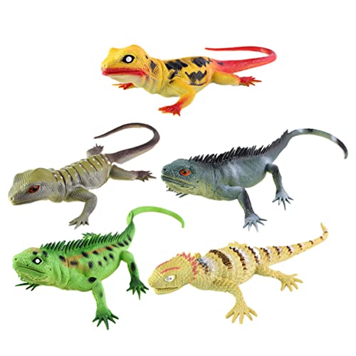 Gogogmee 5 Stück Teiliges Realistische Eidechsen Spielzeugmodelle mit Geräuschen für Lernspielzeug und Pranks Designs für Jahren Gogogmee 5 Stück Teiliges Realistische Eidechsen Spielzeugmodelle mit Geräuschen für Lernspielzeug und Pranks Designs für Jahren von Gogogmee
