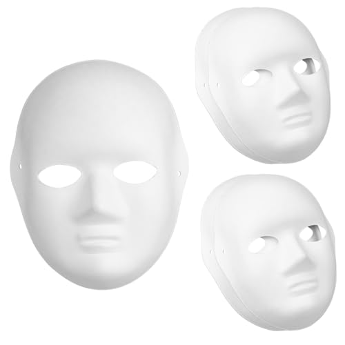 Gogogmee 5 Teiliges Weißes DIY Masken aus Resin und Robuste Unbemalte Masquerade Masken für Frauen für Halloween Karneval und Kostümpartys Gogogmee 5 Teiliges Weißes DIY Masken aus Resin und Robuste Unbemalte Masquerade Masken für Frauen für Halloween Karneval und Kostümpartys von Gogogmee