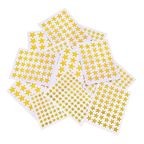 Gogogmee 50 Blatt Kleine Goldene Sternaufkleber Selbstklebend Belohnungssticker für Schule Scrapbooking Bastelprojekte Delikates Design Leicht Tragbar für Mädchen und Jungen Gogogmee 50 Blatt Kleine Goldene Sternaufkleber Selbstklebend Belohnungssticker für Schule Scrapbooking Bastelprojekte Delikates Design Leicht Tragbar für Mädchen und Jungen von Gogogmee