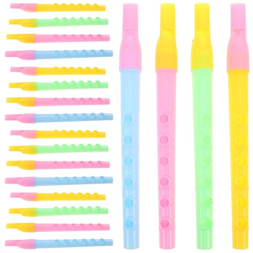 Gogogmee 50 Stück Flöten Tragbares Blasinstrument für Anfänger Leichtes Musikinstrument für Schüler für Schulbands und mit Design Bunten Farben von Gogogmee