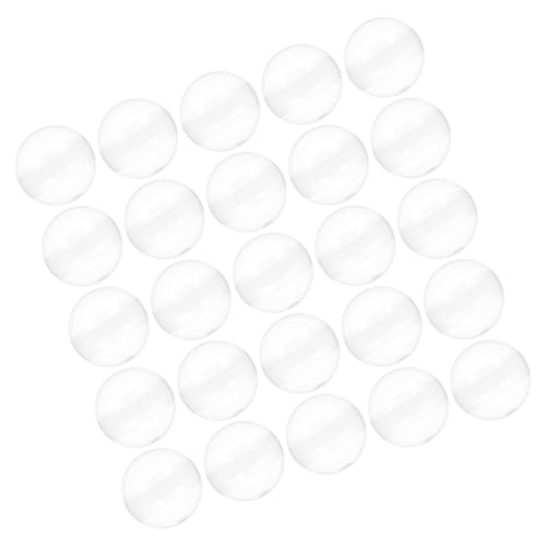 Gogogmee 50 Stück Glückliche Galerie Kaugummiautomatenkapseln Leere Kapseln runde Kapseln Leere Automatenkapseln Klauenmaschinenkapseln Klauenmaschinenbälle klare Bälle Plastik Transparent von Gogogmee