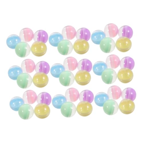 Gogogmee 50 Stück Macaron Ersatz Bälle Runde Kunststoffkapseln Spielbälle Runde Kapseln Spielbälle Greifautomaten Kapseln Kaugummiautomaten Nachfüllungen Pp von Gogogmee