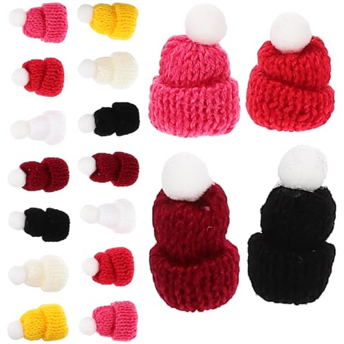 Gogogmee 50 Stück Mini Strickmützen Bunte Kleine Weihnachtsmützen für DIY Basteln Puppen Deko Handgefertigte Mini Wollmützen für Weihnachtsdeko und Geschenkideen Gogogmee 50 Stück Mini Strickmützen Bunte Kleine Weihnachtsmützen für DIY Basteln Puppen Deko Handgefertigte Mini Wollmützen für Weihnachtsdeko und Geschenkideen von Gogogmee
