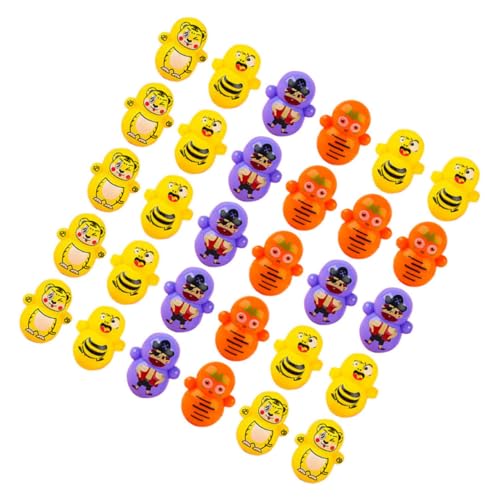 Gogogmee 50 Stück Mini Wackelpuppen Bunte Kleine Tumbler Figuren Stabile Tischdekoration Kindergeburtstag Mitgebsel Langlebige Kunststoff Wackeltiere von Gogogmee