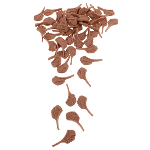 Gogogmee 50 Stück Miniatur Steak Modell Künstliches Fleisch Block Realistische Steak Attrappe Für DIY Basteln Szene Dekoration Bürodisplay von Gogogmee