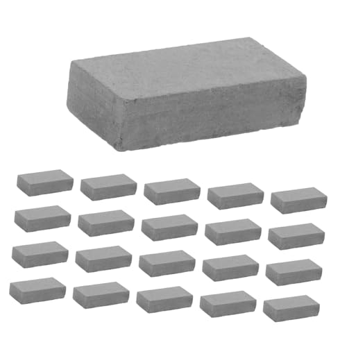 Gogogmee 50 Stück Miniaturziegel Bausteine für DIY Bauprojekte Architektur Modellbau Set Realistische Baumaterialien für Kreative und Handgemachte Dekoration von Gogogmee