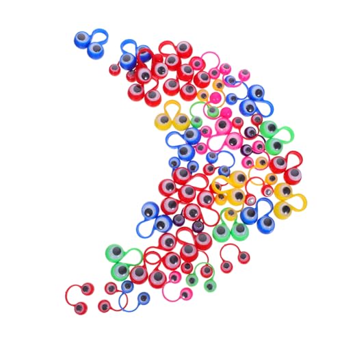 Gogogmee 50 Stück Teiliges Fingerpuppen Ringe mit Großen Augen Bunte Spielzeuge für Partys und Reisen Pädagogisch Fördernd zur Handkoordination Sicheres Kunststoffmaterial für von Gogogmee