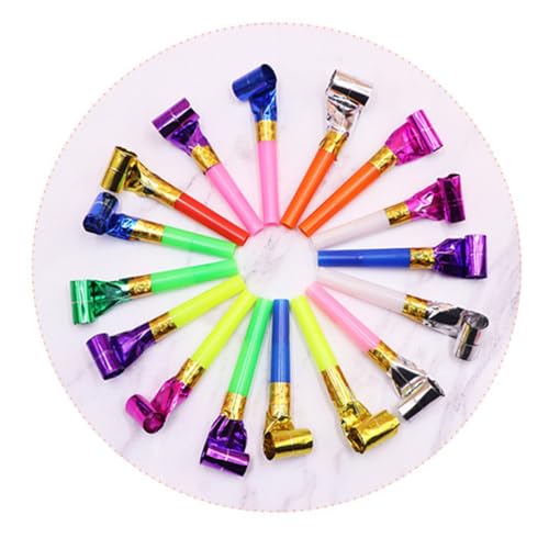 Gogogmee 50 Stück Teiliges Kinderpfeifen Bunte Partytröten mit Langem Mundstück Laute Geräuschmacher für Geburtstagsfeiern Kindergeburtstag Partyzubehör Zufällige Farben Gogogmee 50 Stück Teiliges Kinderpfeifen Bunte Partytröten mit Langem Mundstück Laute Geräuschmacher für Geburtstagsfeiern Kindergeburtstag Partyzubehör Zufällige Farben von Gogogmee