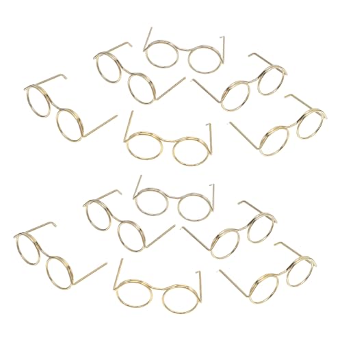Gogogmee 50 Stück Teiliges Miniatur-Brillen aus Metalldraht Kleine Puppenbrillen für DIY Bastelprojekte Realistische Miniatur-Eyewear für Puppenhaus-Dekoration und Kreative Fotografie Gogogmee 50 Stück Teiliges Miniatur-Brillen aus Metalldraht Kleine Puppenbrillen für DIY Bastelprojekte Realistische Miniatur-Eyewear für Puppenhaus-Dekoration und Kreative Fotografie von Gogogmee
