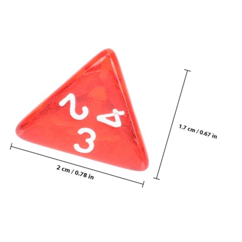 Gogogmee 50 Stück Teiliges Rote Transparente Acryl Würfel mit Klaren Zahlen für Brettspiele Vielseitig Einsetzbar Indoor Outdoor Familienparty Spielwürfel von Gogogmee