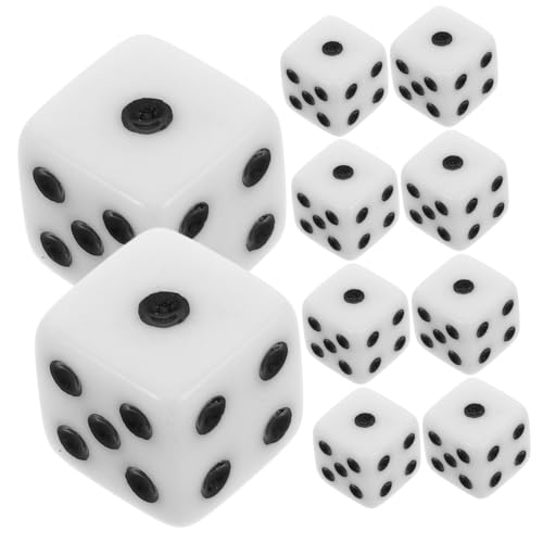 Gogogmee 50 Stück Teiliges Weiße Seitige Würfel Set mit Schwarzen Punkten Rechtwinklig Abgerundete Acrylwürfel für Brettspiele Matheunterricht Bar und Ktv Unterhaltung Gogogmee 50 Stück Teiliges Weiße Seitige Würfel Set mit Schwarzen Punkten Rechtwinklig Abgerundete Acrylwürfel für Brettspiele Matheunterricht Bar und Ktv Unterhaltung von Gogogmee