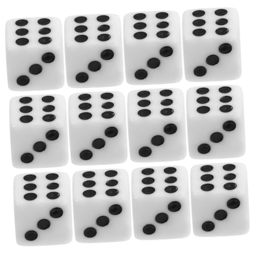 Gogogmee 50Stücke Acryl Seitige Spielwürfel für Brettspiele für Partys Ktv und Familienfeiern von Gogogmee