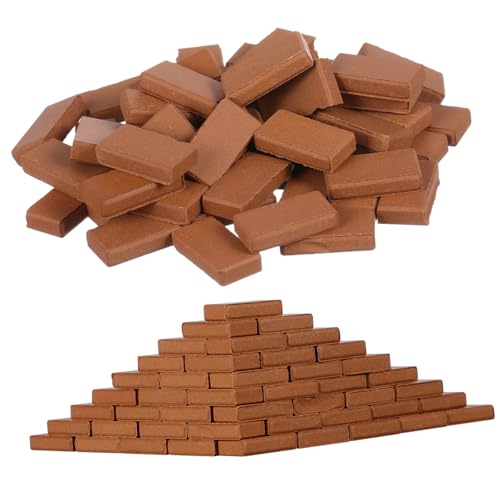 Gogogmee 50Stücke Miniatur Tonziegel Modelle für Modellbau Realistische Ziegelsteine für DIY Mini Gebäude und Miniaturszenen für Kinderzimmer und Themenparty Dekorationen Gogogmee 50Stücke Miniatur Tonziegel Modelle für Modellbau Realistische Ziegelsteine für DIY Mini Gebäude und Miniaturszenen für Kinderzimmer und Themenparty Dekorationen von Gogogmee