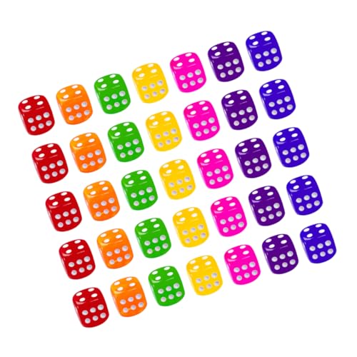 Gogogmee 50Stücke Transparente Acrylwürfel Glückspielwürfel für Brettspiele und Partys für Ktv und Bars Zufällige Farben aus Langlebigem und Umweltfreundlichem Material Gogogmee 50Stücke Transparente Acrylwürfel Glückspielwürfel für Brettspiele und Partys für Ktv und Bars Zufällige Farben aus Langlebigem und Umweltfreundlichem Material von Gogogmee