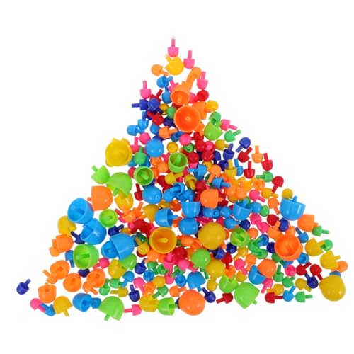 Gogogmee 592 Stücke Teiliges Pilznagelspielzeug aus Robustem Fördert Feinmotorik und Hand Auge Koordination Kreatives DIY Steckpuzzle für Vorschulkinder Pädagogisches Bastelspielzeug von Gogogmee
